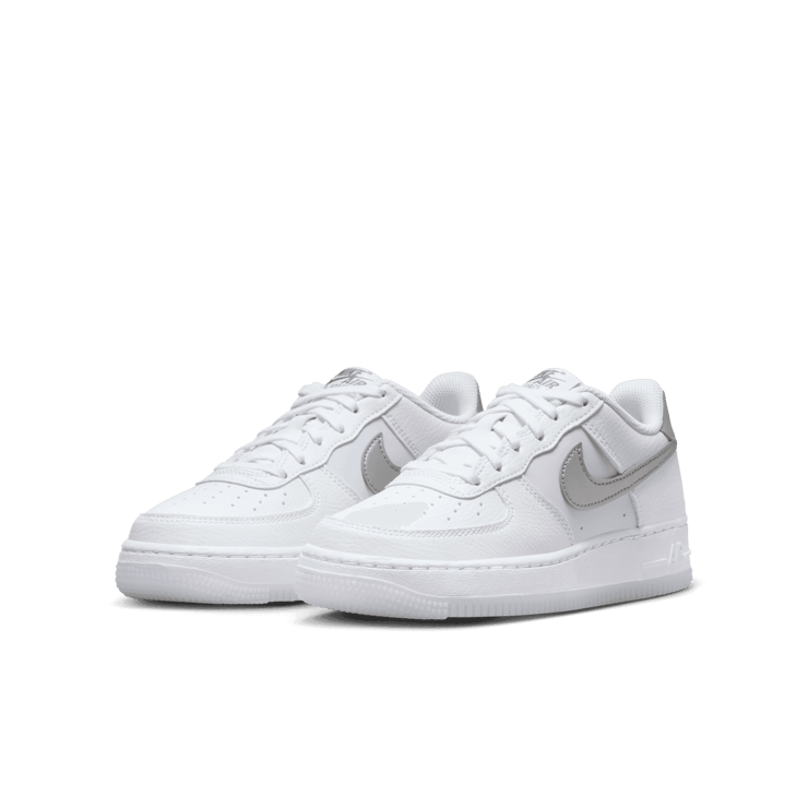 Nike Air Force 1 GS 'White Football Grey' Angle 2