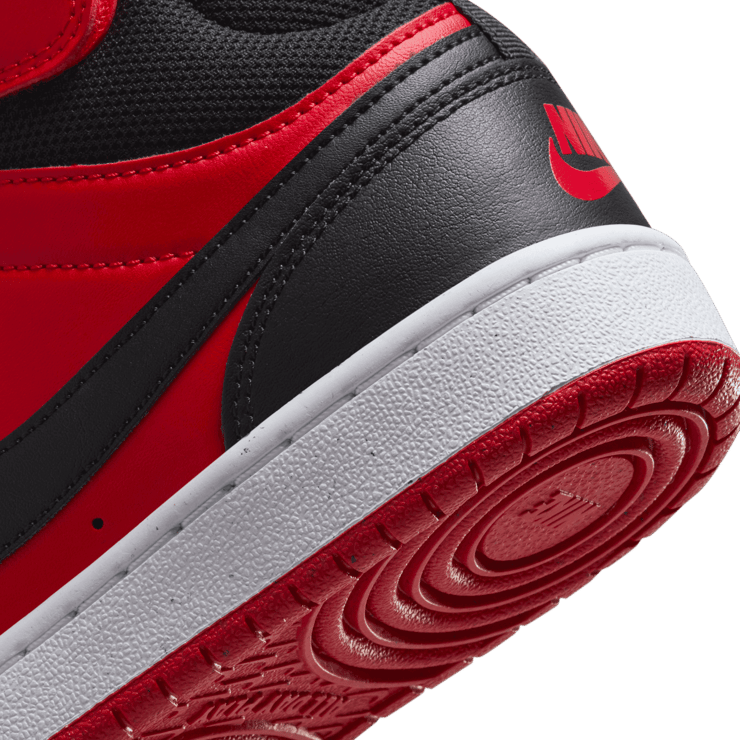 Nike Court Borough Mid 2 GS 'Black University Red' Angle 5