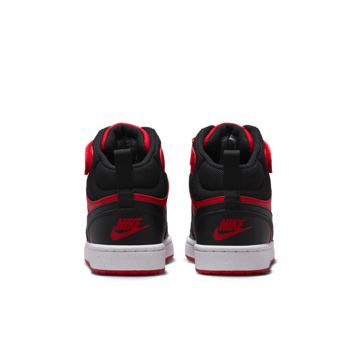 Nike Court Borough Mid 2 GS 'Black University Red' Angle 3