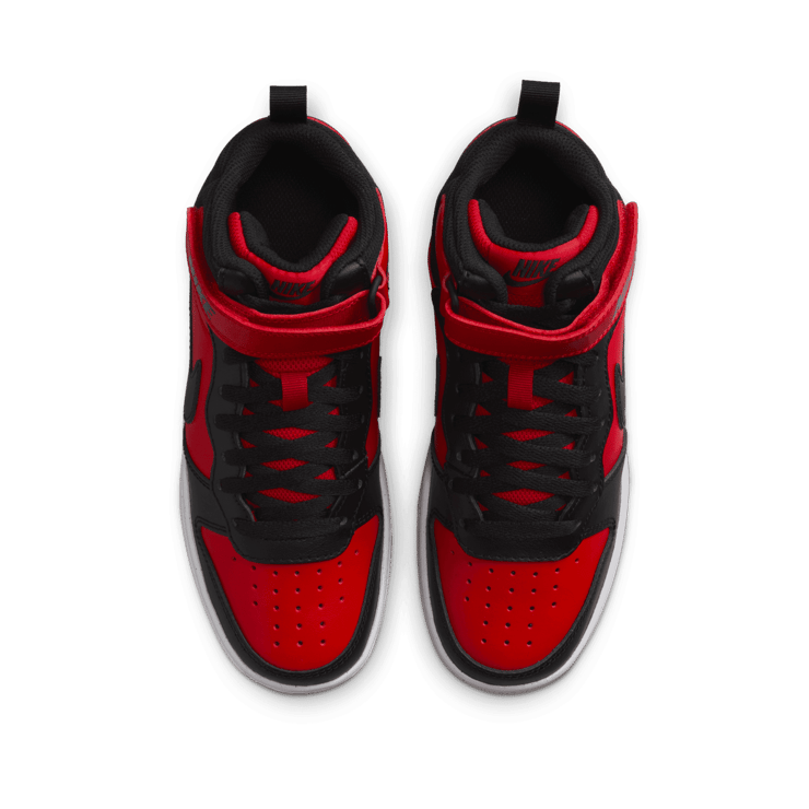 Nike Court Borough Mid 2 GS 'Black University Red' Angle 1