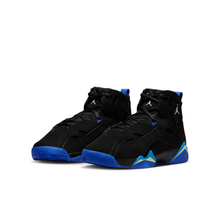 Jordan True Flight GS 'Black Hyper Royal' Angle 2