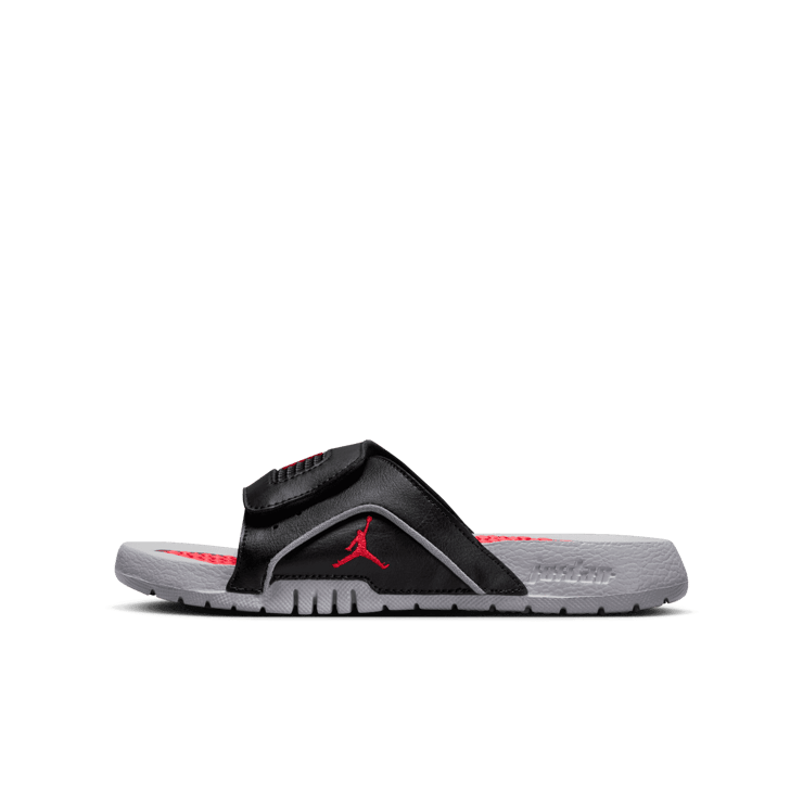 Jordan Hydro 4 Retro Slide GS 'Black Cement' Angle 0