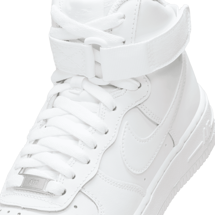Nike Air Force 1 High LE GS 'Triple White' Angle 2