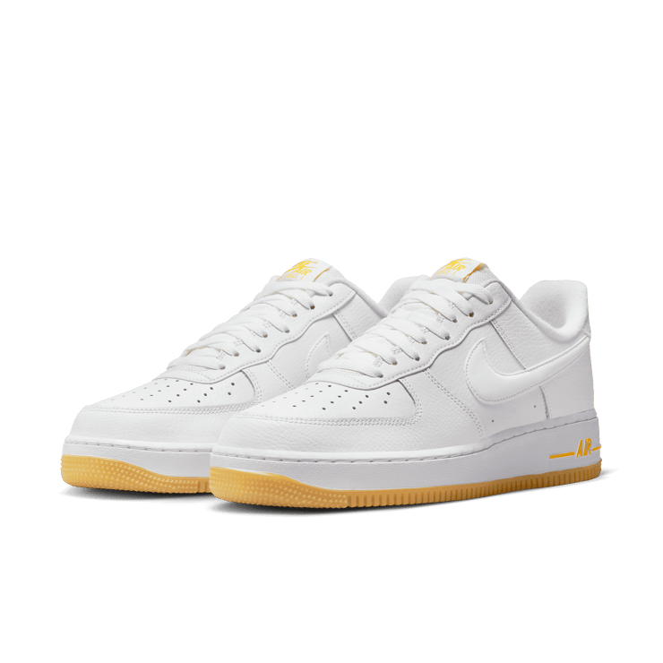 Nike Air Force 1 Low White Yellow Gum Angle 2