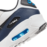 Nike Air Max 90 Leather GS 'Phantom Thunder Blue' Angle 3