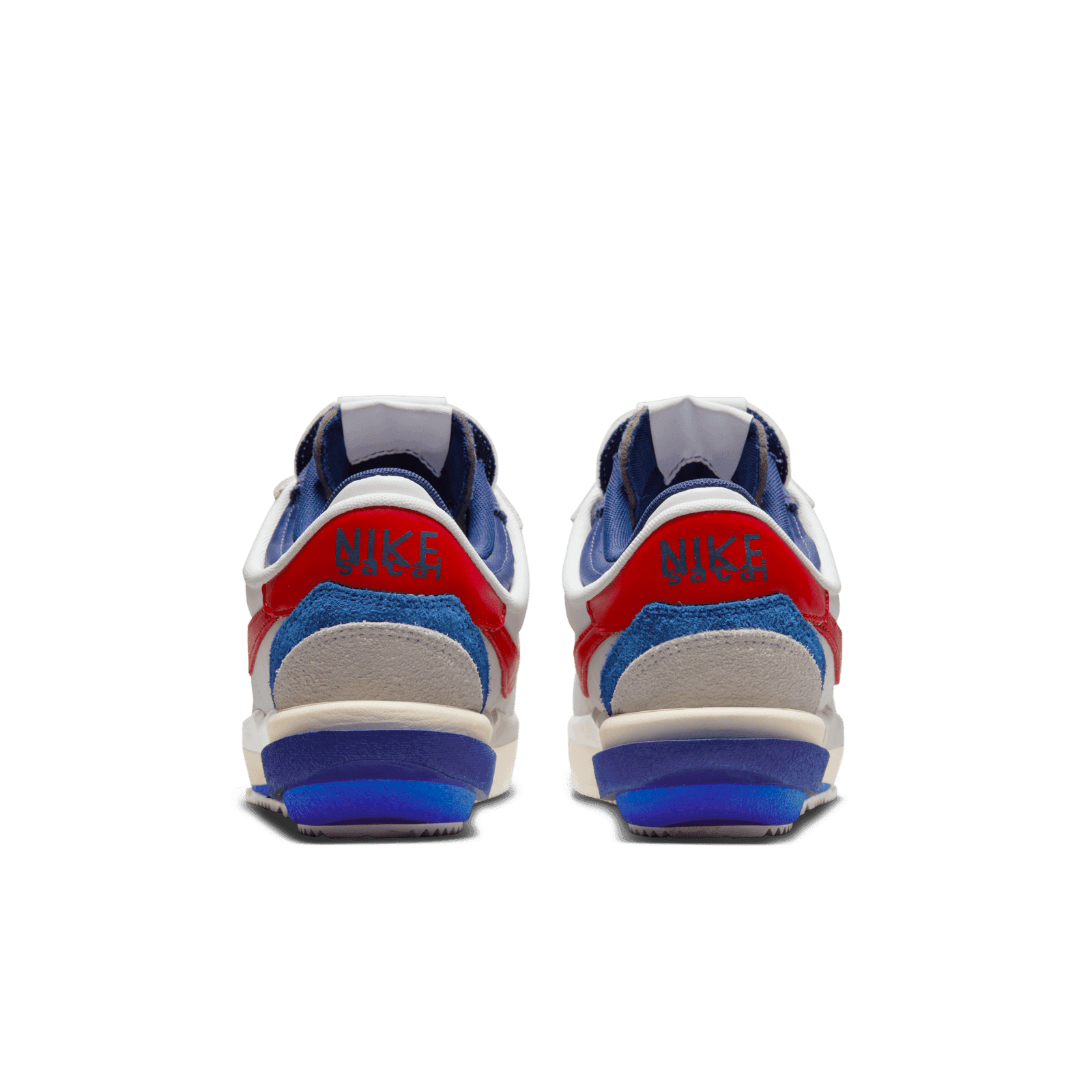 mens nike cortez leather white red blue