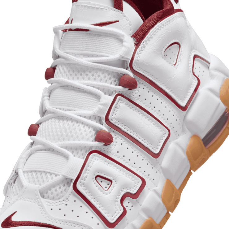 Nike Air More Uptempo GS 'White Team Red Gum' Angle 1