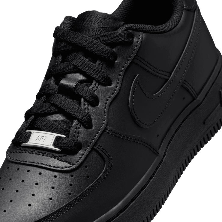 Nike Air Force 1 LE GS 'Triple Black' Angle 4