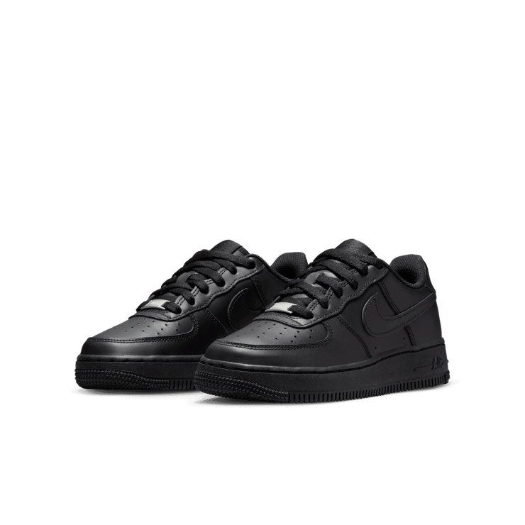 Nike Air Force 1 LE GS 'Triple Black' Angle 2