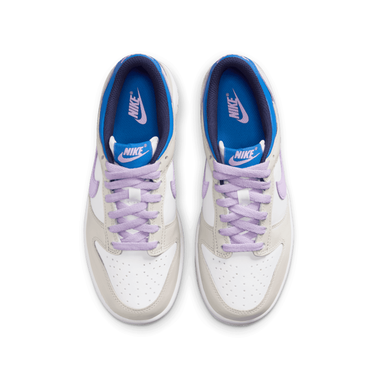 Nike Dunk Low GS 'Khaki Blue Pink' Angle 0