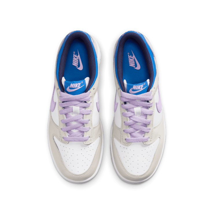 Nike Dunk Low GS 'Khaki Blue Pink' Angle 0