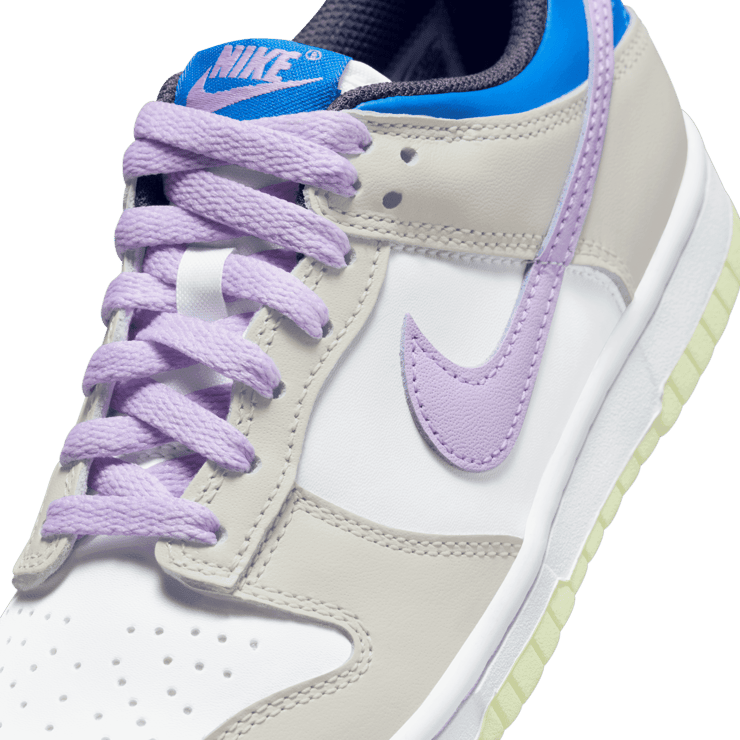 Nike Dunk Low GS 'Khaki Blue Pink' Angle 3