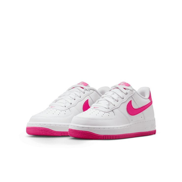 Nike Air Force 1 GS 'White Laser Fuchsia' Angle 2