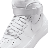 Nike Air Force 1 Mid EasyOn SE GS 'Triple White' Angle 4