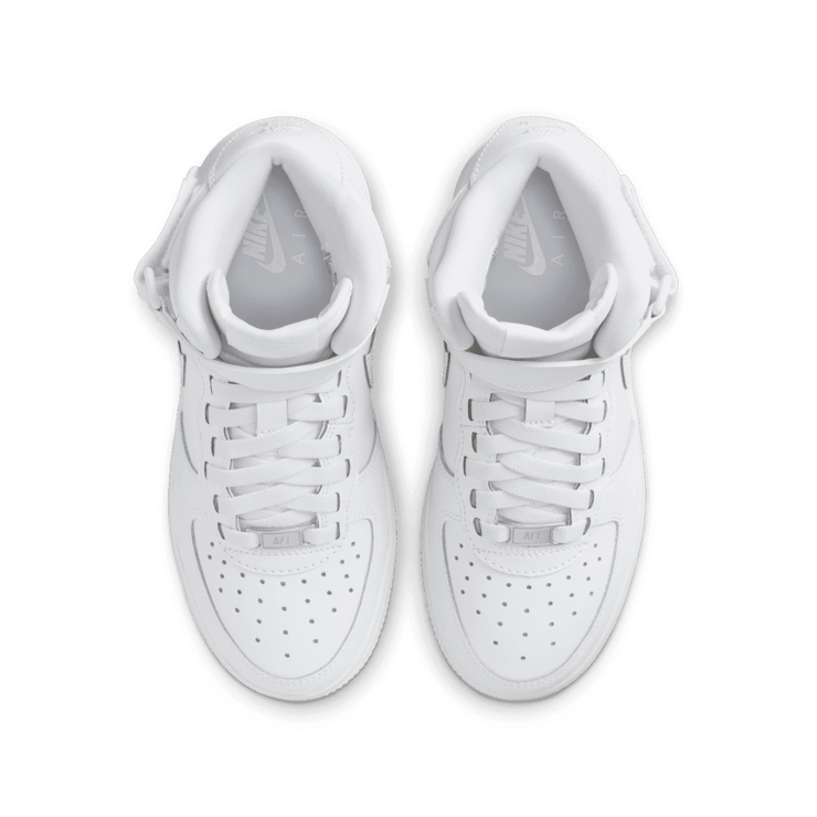 Nike Air Force 1 Mid EasyOn SE GS 'Triple White' Angle 1