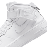 Nike Air Force 1 Mid EasyOn SE GS 'Triple White' Angle 6
