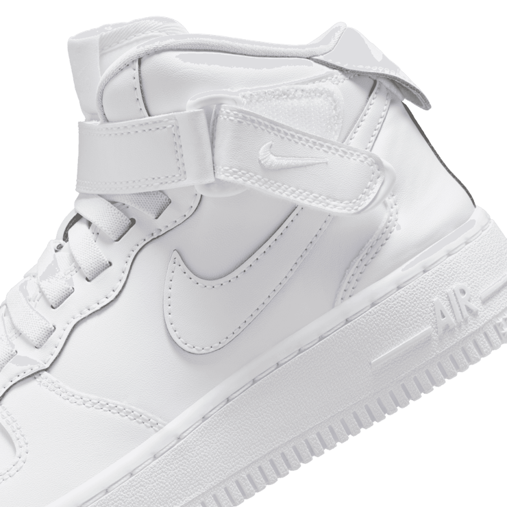 Nike Air Force 1 Mid EasyOn SE GS 'Triple White' Angle 6