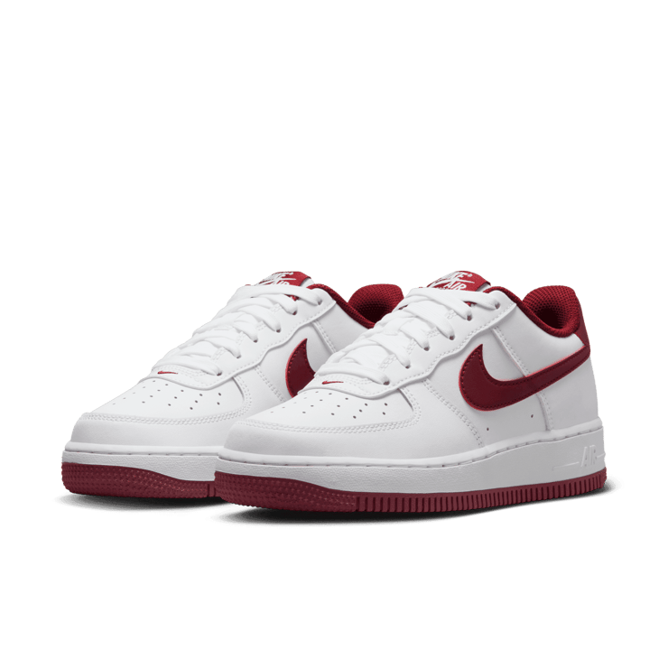 Nike Air Force 1 GS 'White Team Red' Angle 2