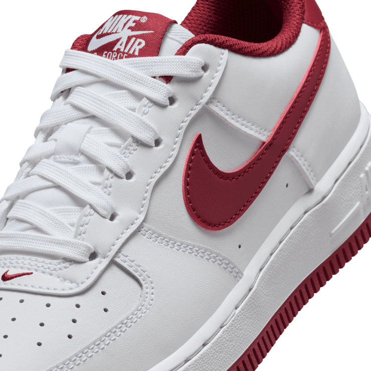 Nike Air Force 1 GS 'White Team Red' Angle 4