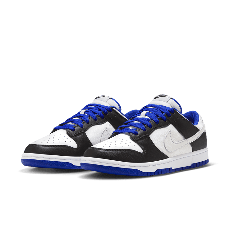 Nike Dunk Low White Black Royal Angle 2