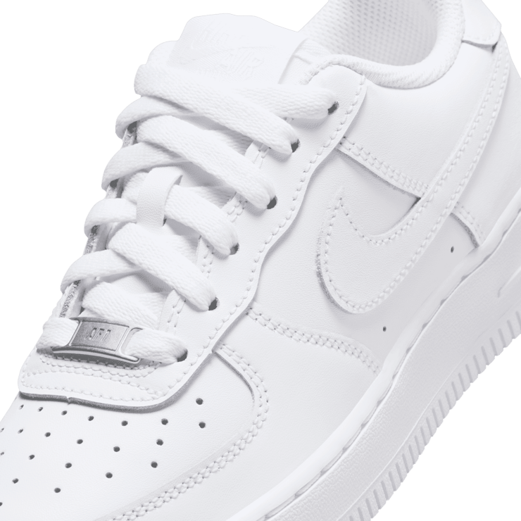Nike Air Force 1 LE GS 'Triple White' Angle 2