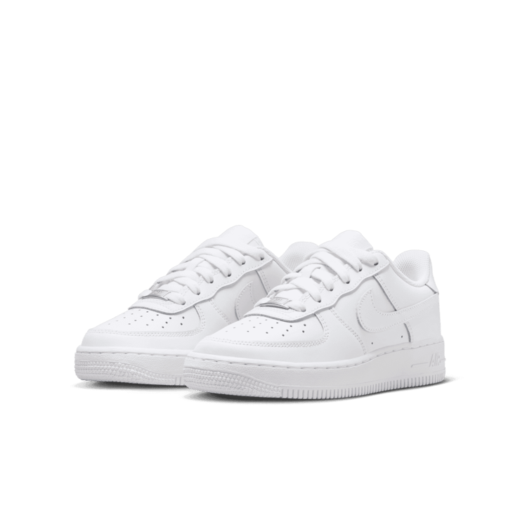 Nike Air Force 1 LE GS 'Triple White' Angle 1