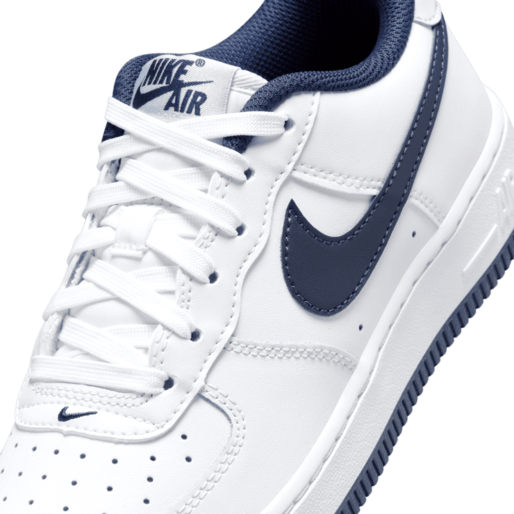 Nike Air Force 1 GS 'White Midnight Navy' Angle 4