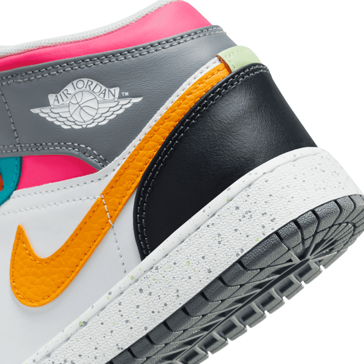 Air Jordan 1 Mid SE GS 'Multi-Color' Angle 5