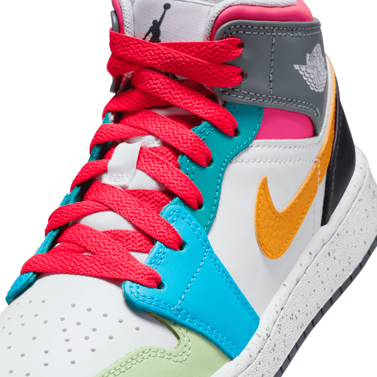 Air Jordan 1 Mid SE GS 'Multi-Color' Angle 4