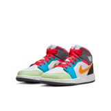 Air Jordan 1 Mid SE GS 'Multi-Color' Angle 2
