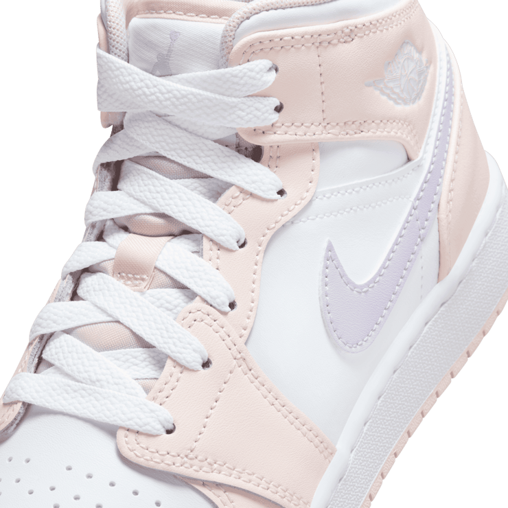 Jordan 1 Mid Pink Wash (GS) Angle 3