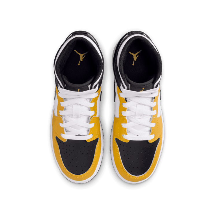 Air Jordan 1 Mid GS 'Yellow Ochre' Angle 1