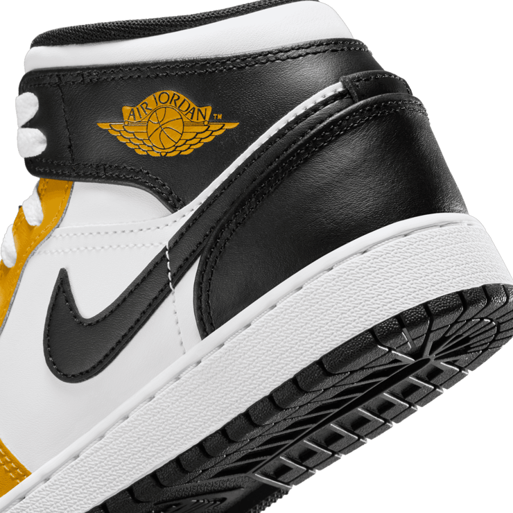 Air Jordan 1 Mid GS 'Yellow Ochre' Angle 5