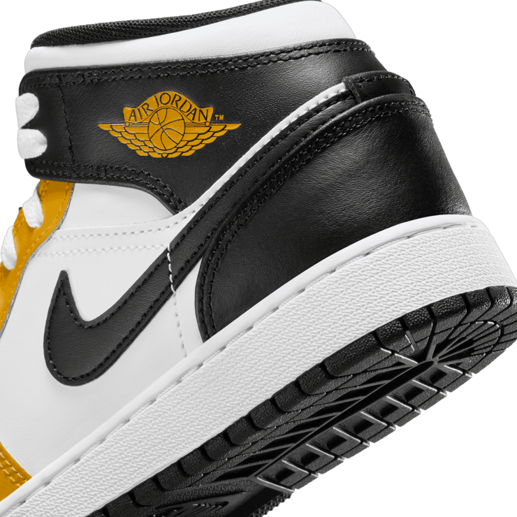 Air Jordan 1 Mid GS 'Yellow Ochre' Angle 5