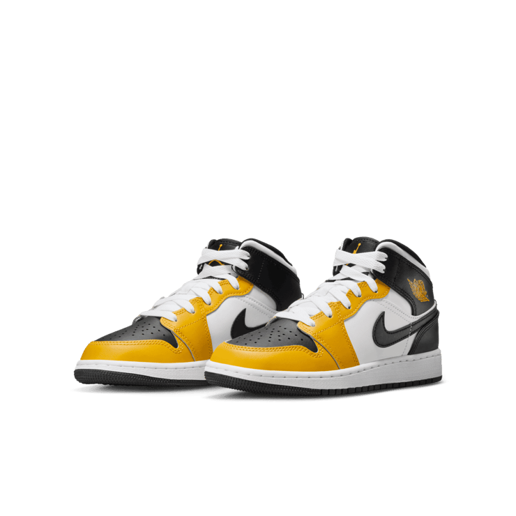 Air Jordan 1 Mid GS 'Yellow Ochre' Angle 2