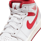 Air Jordan 1 Mid SE PS 'White Dune Red' Angle 3