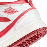 Air Jordan 1 Mid SE PS 'White Dune Red' Angle 4