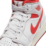 Air Jordan 1 Mid SE GS 'White Dune Red' Angle 4