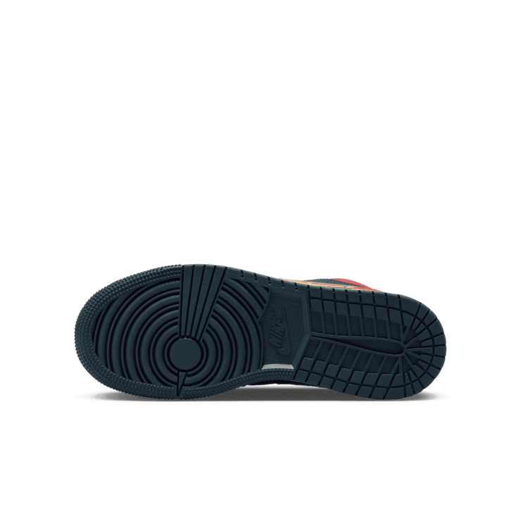 Air Jordan 1 Low Navy Red Gold (GS) Angle 0