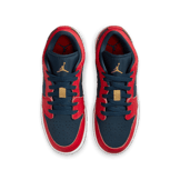 Air Jordan 1 Low Navy Red Gold (GS) Angle 1
