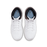 Air Jordan 1 Mid SE GS 'White Blue Grey' Angle 1