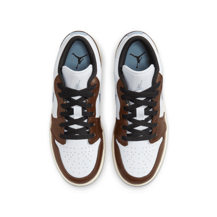 Air Jordan 1 Low SE GS 'Mocha Blue Grey' Angle 1