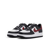 Nike Air Force 1 GS 'Black Dark Team Red' Angle 2
