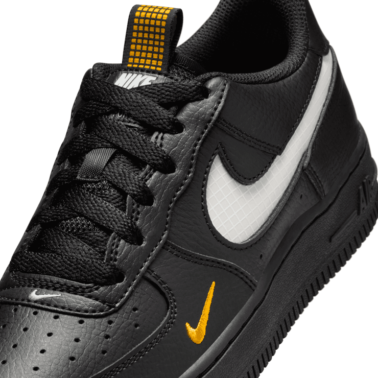 Nike Air Force 1 LV8 GS 'Black University Gold' Angle 4