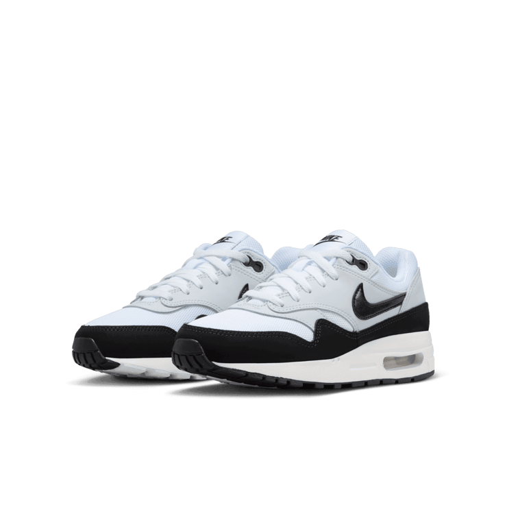 Nike Air Max 1 GS 'White Black' Angle 2