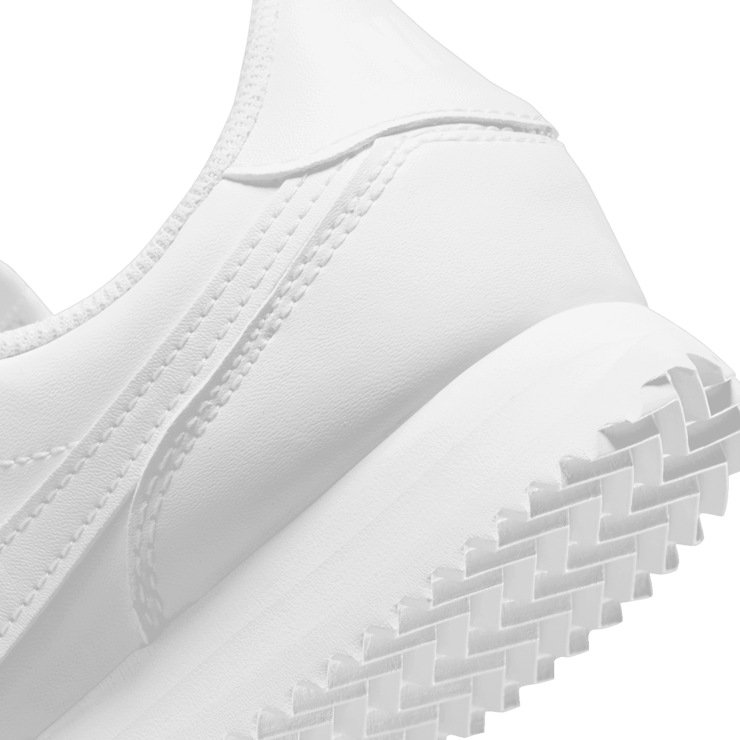 Nike Cortez Basic SL GS 'Triple White' Angle 5