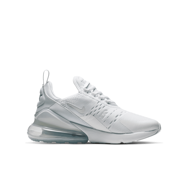 Nike Air Max 270 GS 'White Silver' Angle 0
