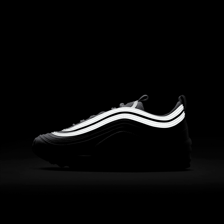 Nike Air Max 97 GS 'White Metallic Silver' Angle 6