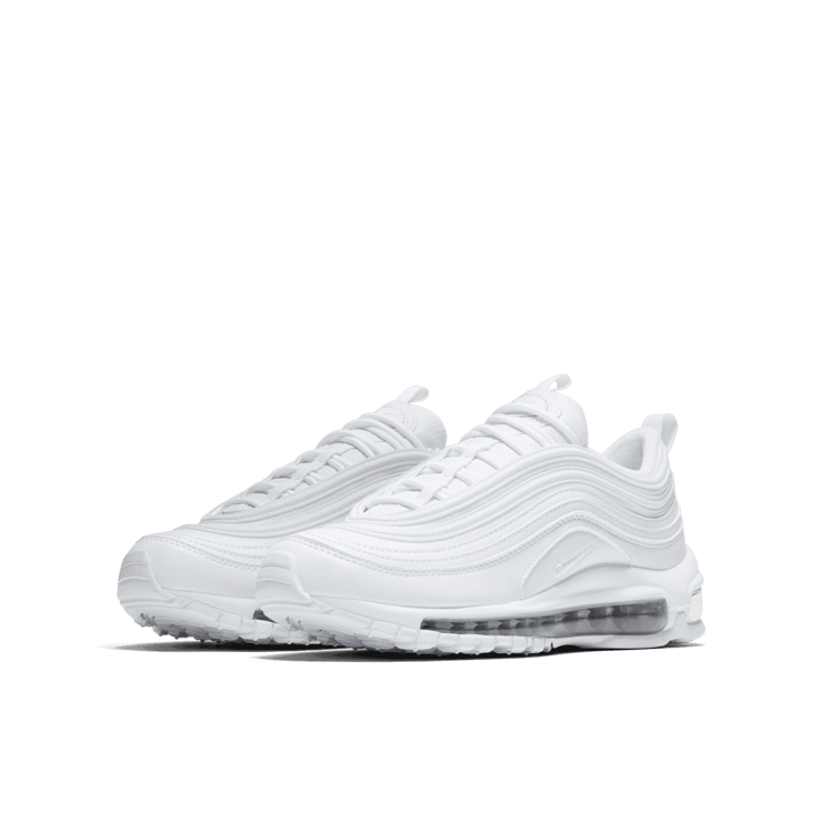 Nike Air Max 97 GS 'White Metallic Silver' Angle 2