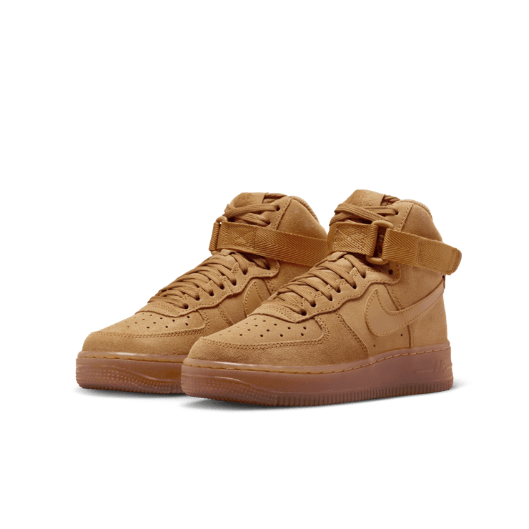 Nike Air Force 1 High LV8 3 GS 'Wheat' Angle 2